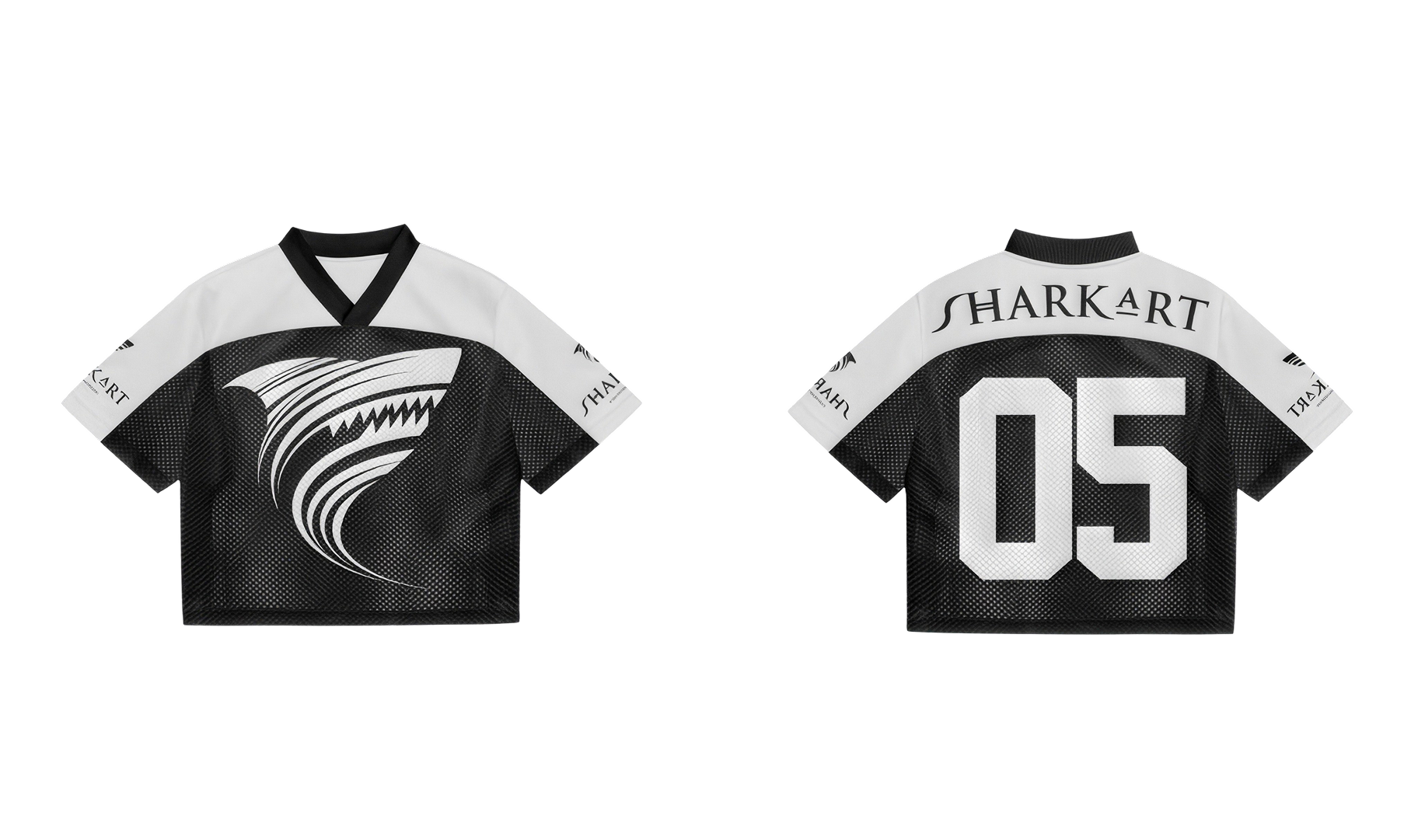 Black jersey mockup
